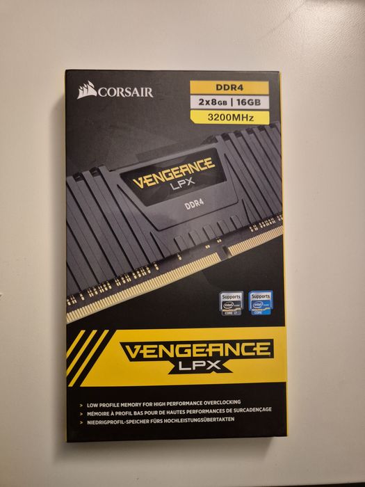 RAM Corsair 16GB (2x8GB) 3200MHz CL16 DDR4  Vengeance LPX Black - Nowe