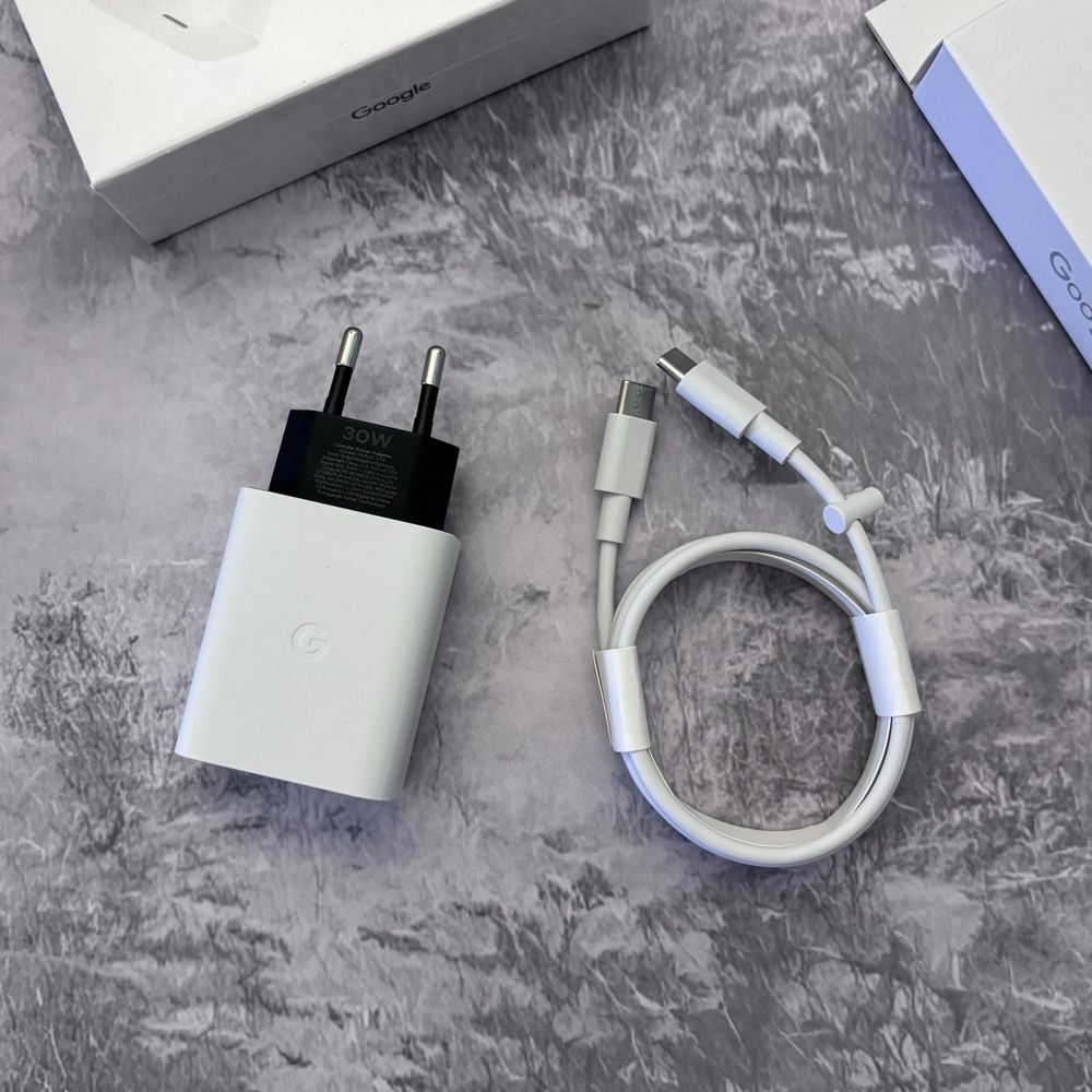 Комплект Быстрая зарядка Блок Google Pixel 30W + Кабель type c