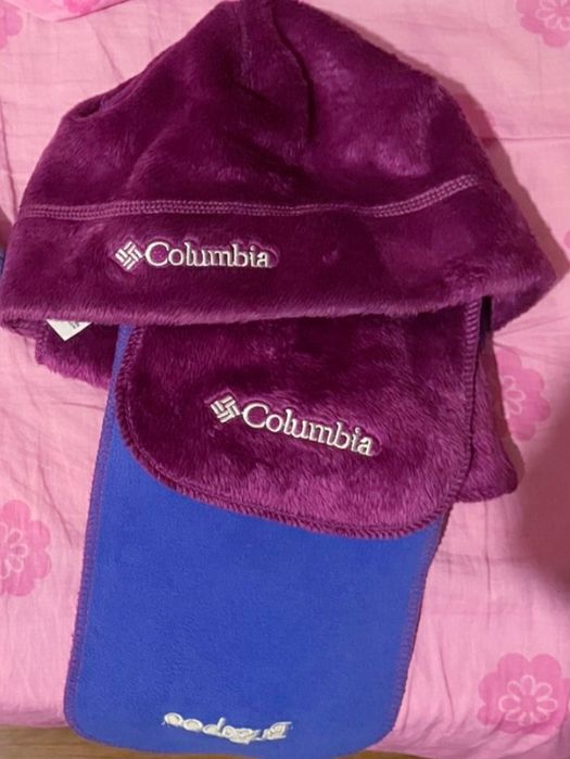 Новый ! Набор шапка и шарф “Columbia” Зима