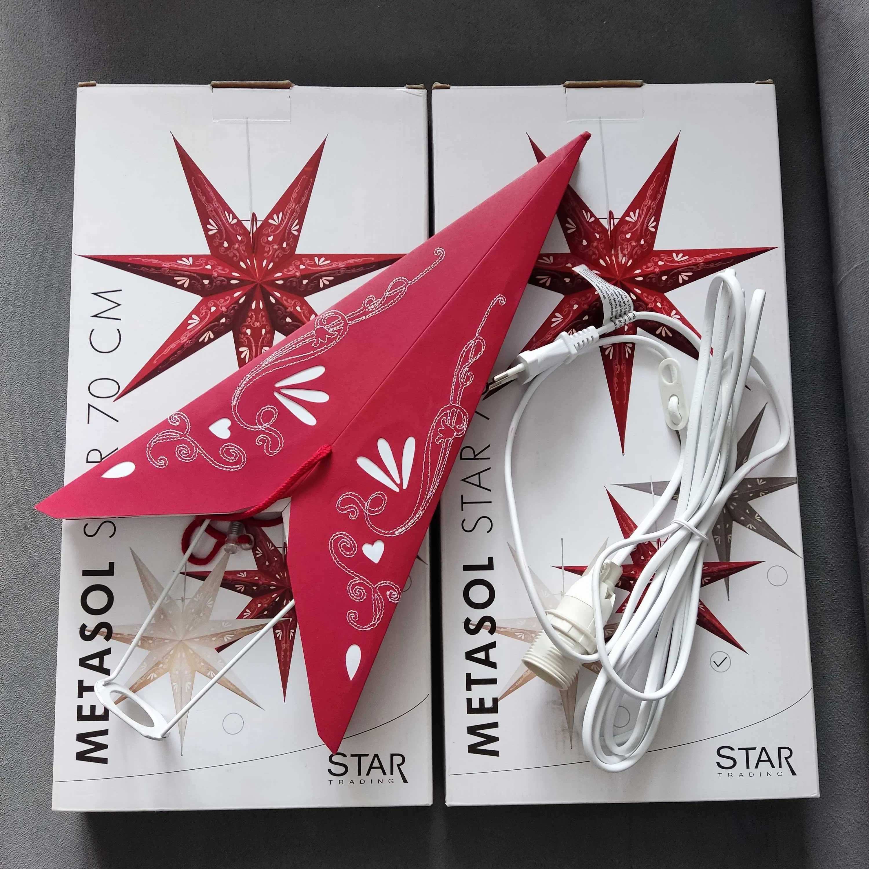 Lampion ozdobny - gwiazda 70 cm dekoracja domu