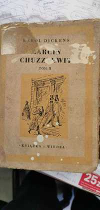 MARCIN CHUZZLEWIT TOM 2 K. Dickens 1953 stara książka starocie antyk