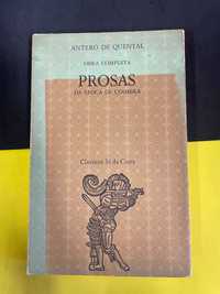 Antero de Quental - Obra Completa Prosas da Época de Coimbra