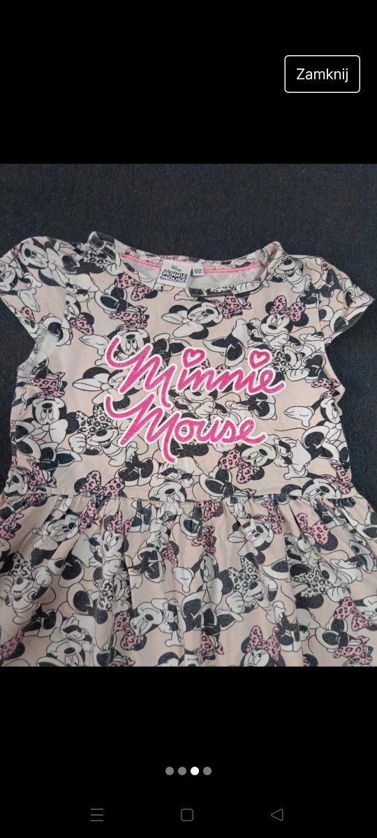 Sukienka Minnie mouse
