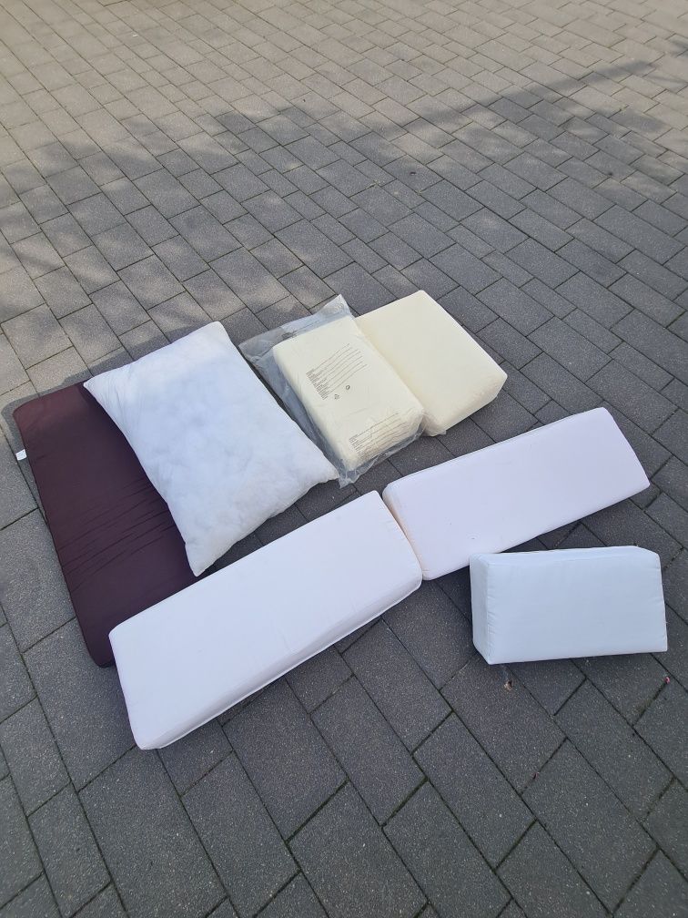 Poduszki ogrodowe zestaw, poduszki do krzeseł foteli, legowisko
