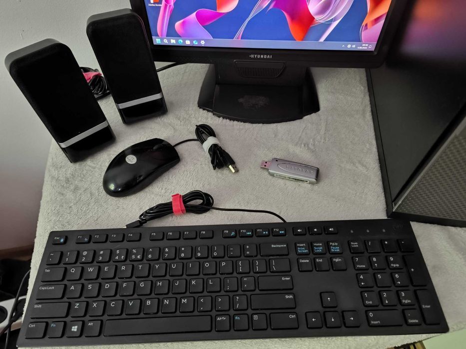 Zestaw Komputer Dell I5 Win11+Office Monitor Mysz Klawa WiFi Glosniki