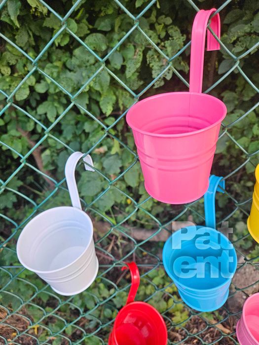 Doniczki kolorowe 10 sztuk na rośliny wiaty do ogrodu na balkon taras