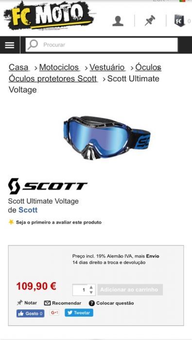 Oculos scott voltage mx