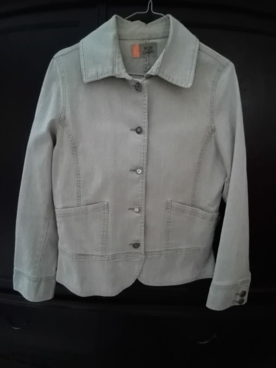 Żakiet marynarka beżowa jeans M
