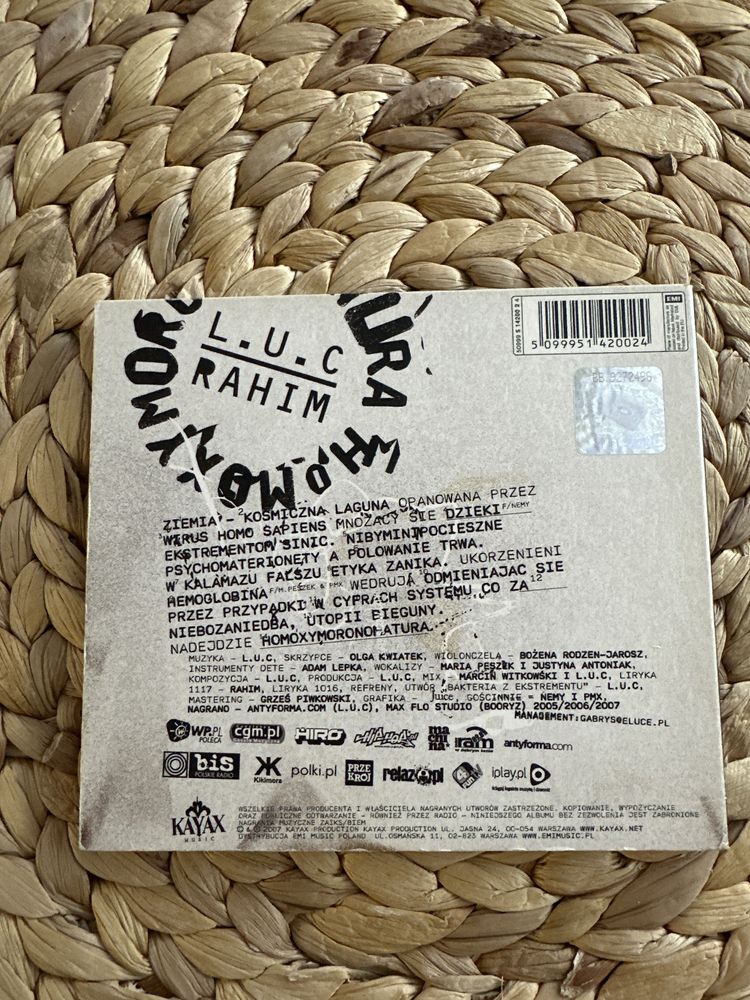 Płyta cd Luc i Rahim Homoxymoronomatura 2007 + autografy