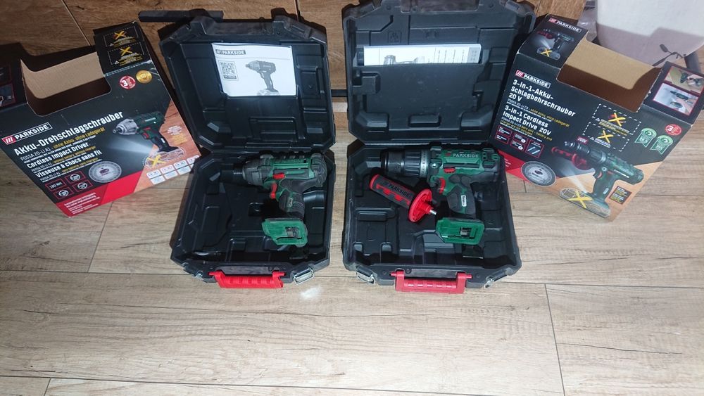 Wiertarko wkretarka zakretarka udarowa 20V Parkside