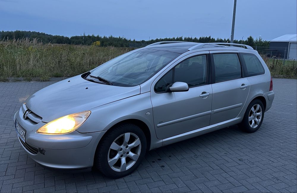 Peugeot 307, 2005r. 1.6 HDI 110KM Panorama Alufelgi Hak