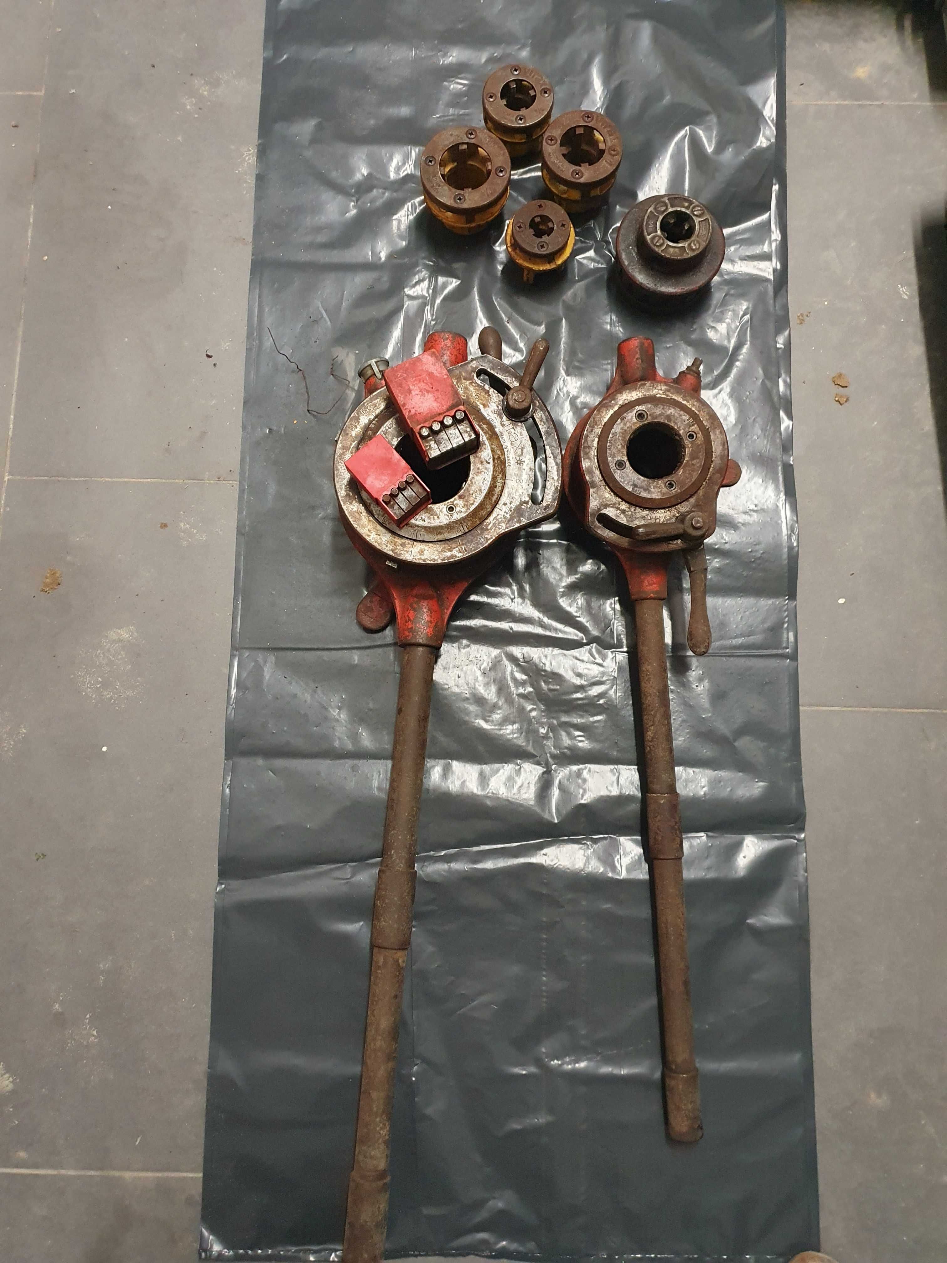 4 Atarrachas virax / ridgid e 2 cabeçotes virax com braço .