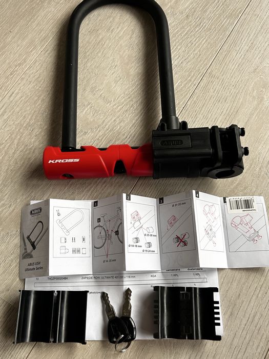 zapięcie u-lock ABUS Ultimate 420/170HB/230 + uchwyt transportowy USH