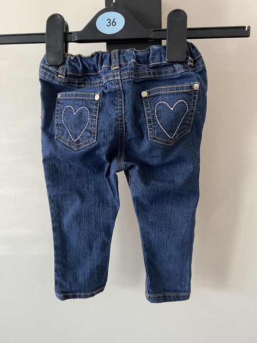 Lily&Jack elastyczne spodnie dżinsowe jeansowe rurki zara r. 6-12 mc