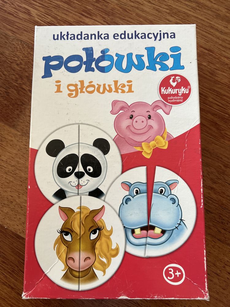 Książka puzzle Sklep farmera + Połówki i Główki