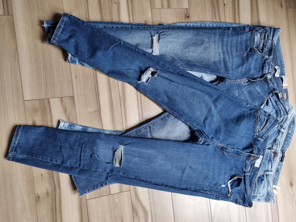 Zestaw ubrań jeansów  5 sztuk spodnie