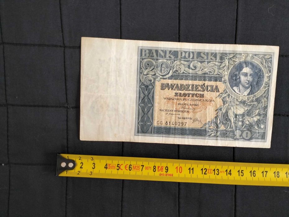 20 złotych 1931, banknot, seria CG
