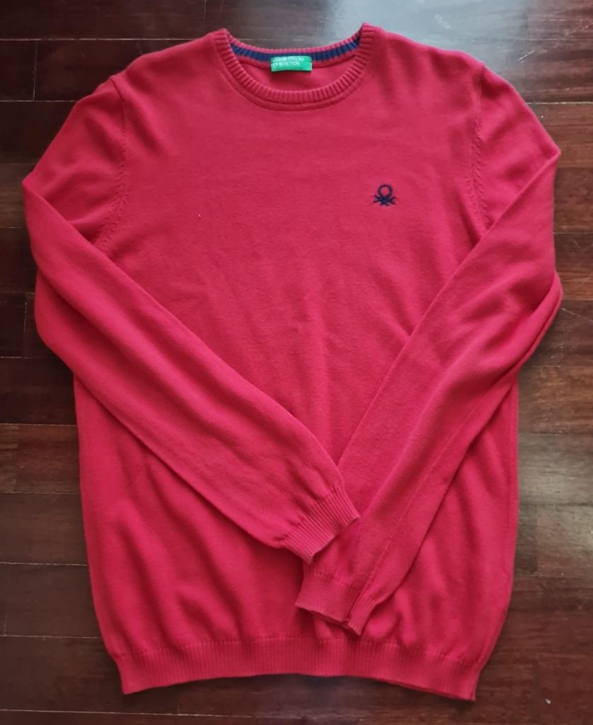 Sweatshirt de inverno vemelha BENNETON