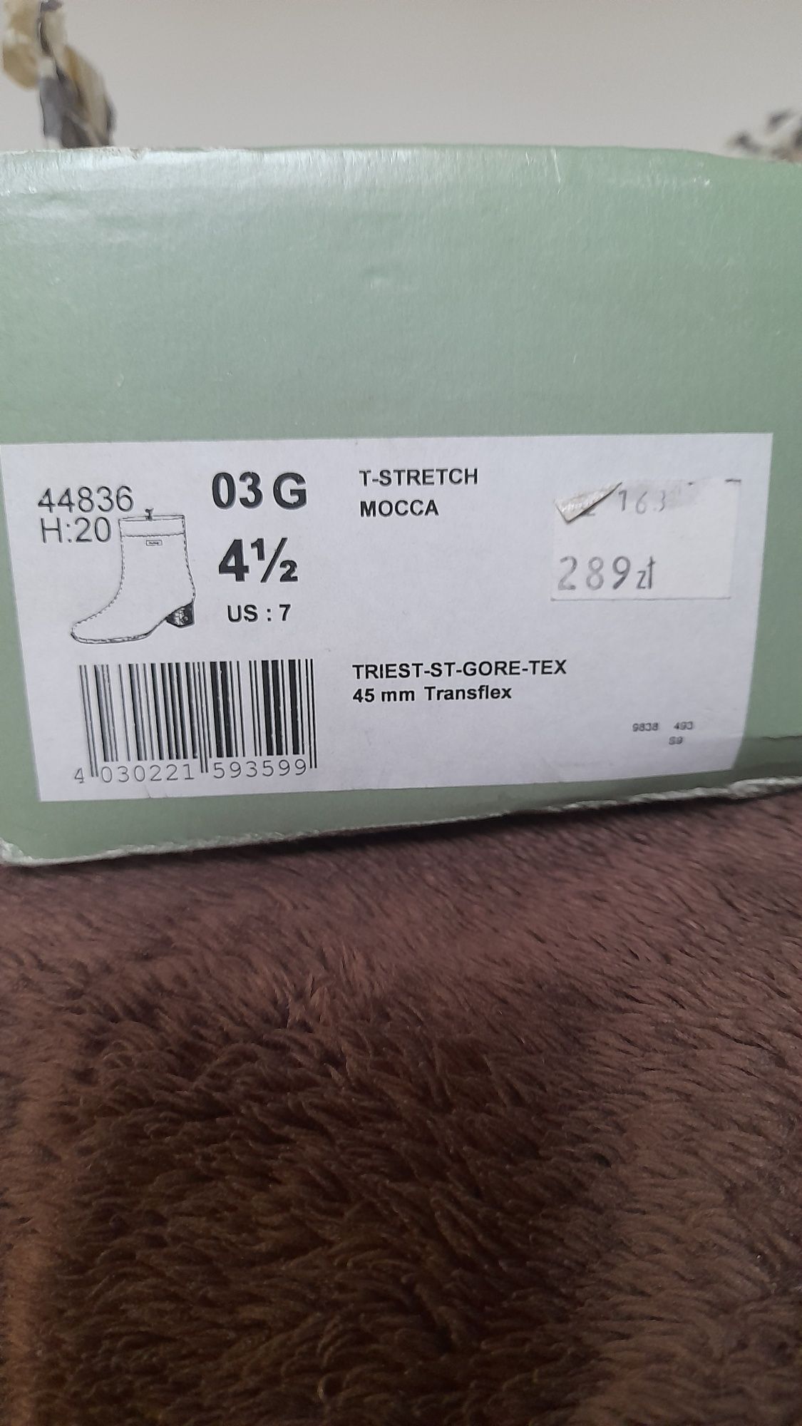 Botki ara 38 goretex brązowe
