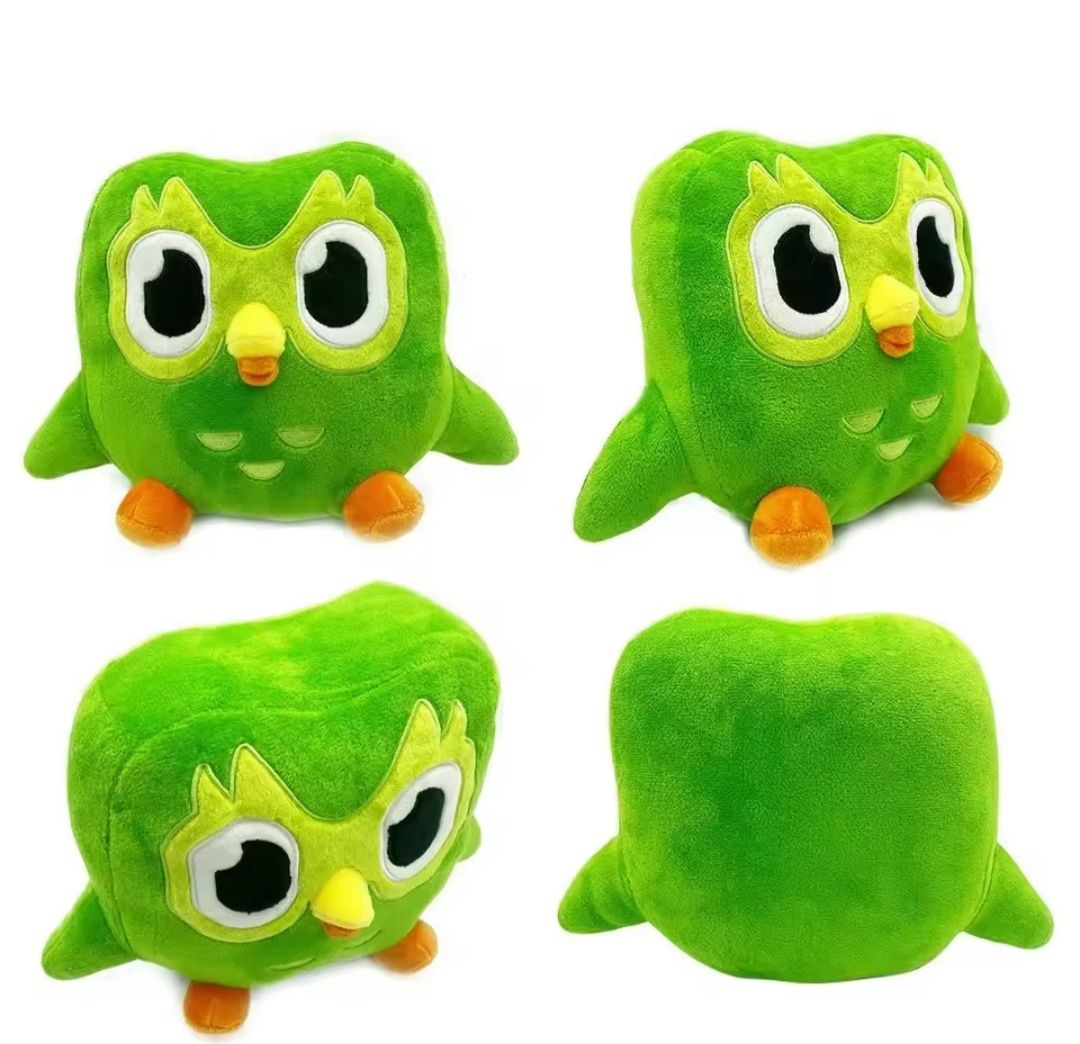 М'яка іграшка Сова Duolingo Owl Toy 27 см, Зелений