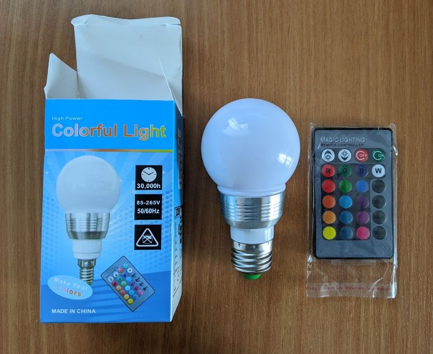 LED RGB лампа 3 Вт