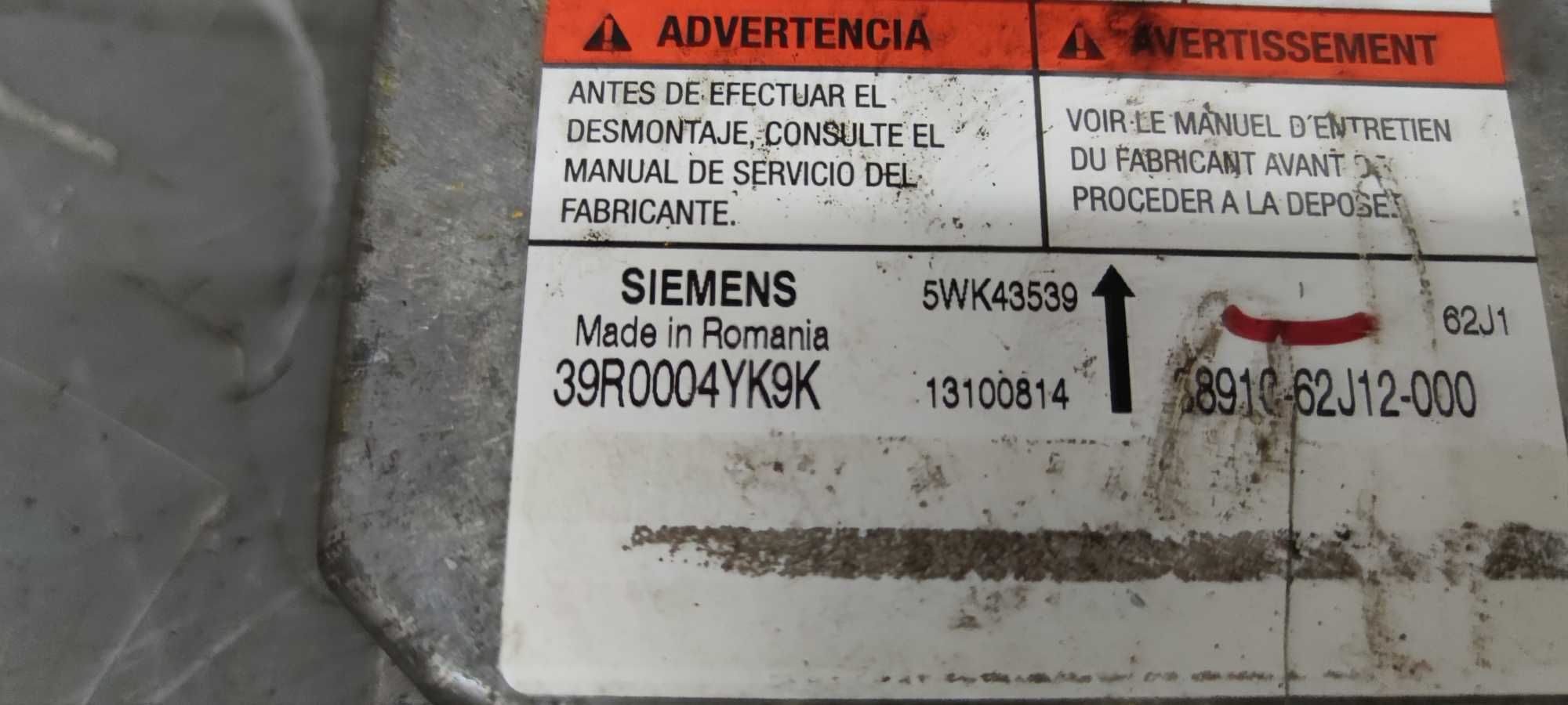 Suzuki Swift IV MK6 Moduł Sensor AIRBAG