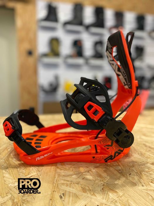 Wiązania snowboardowe Raven FT 360 Orange, roz. M (39-42)