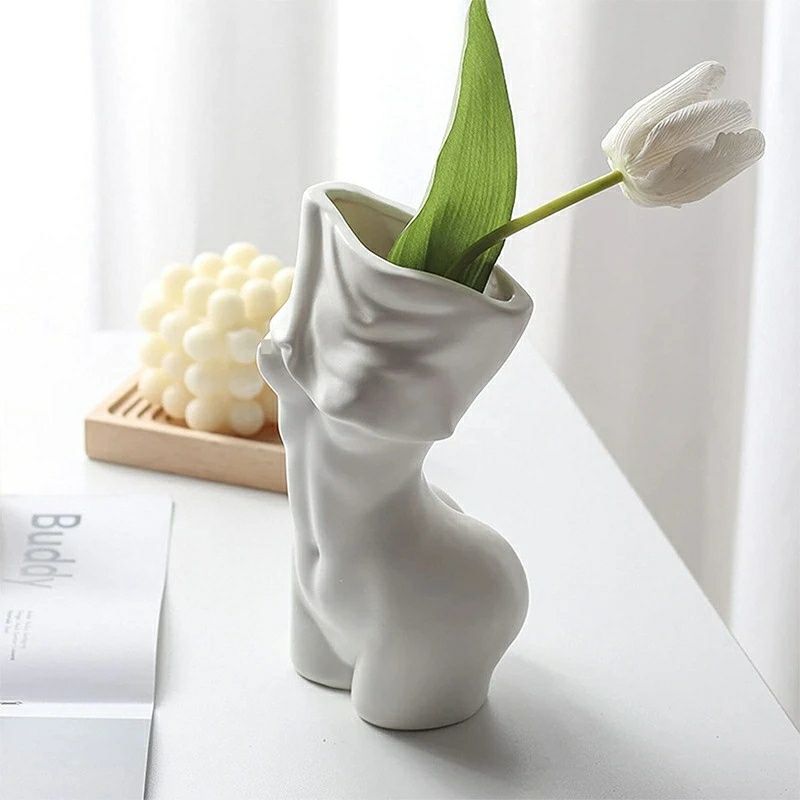 Vaso Corpo de Mulher Estátua