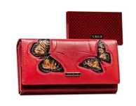 4U Cavaldi portfel skóra naturalna czerwony PN20-BT-3955 RED  ttst1446