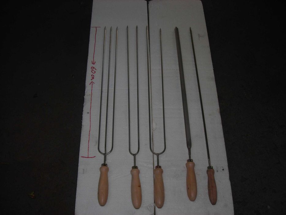 Espetos em inox para churrasco