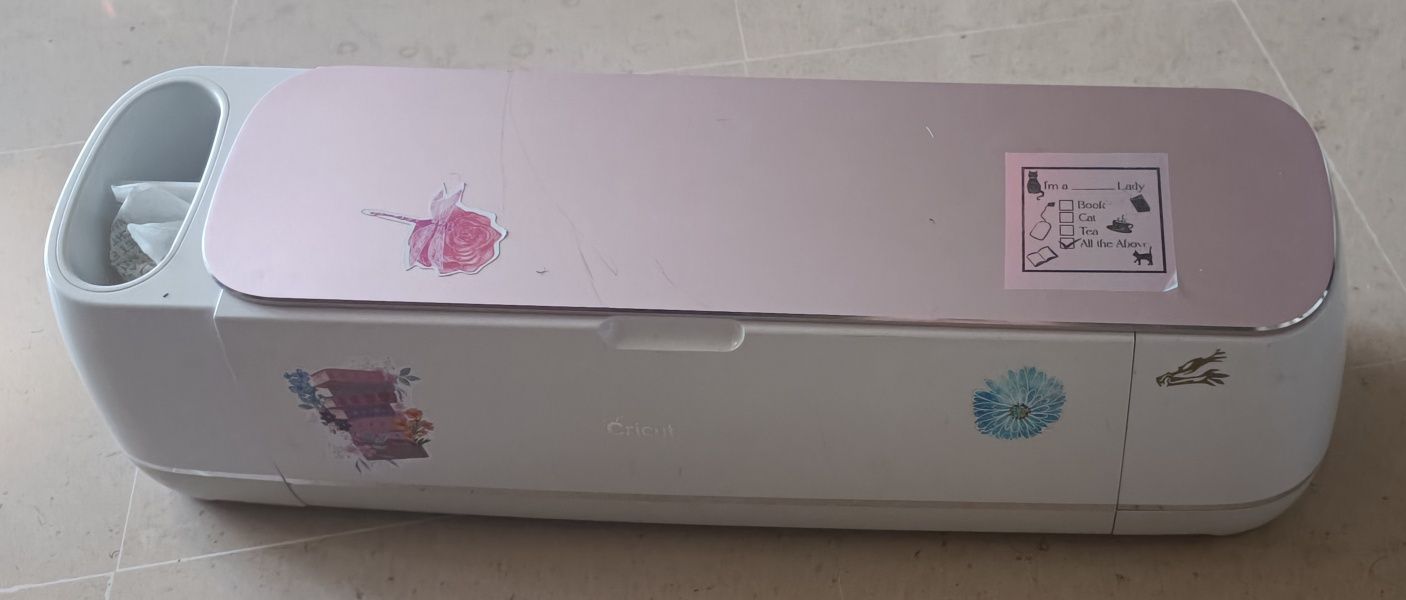 CriCut m1 en tons de creme e rosa