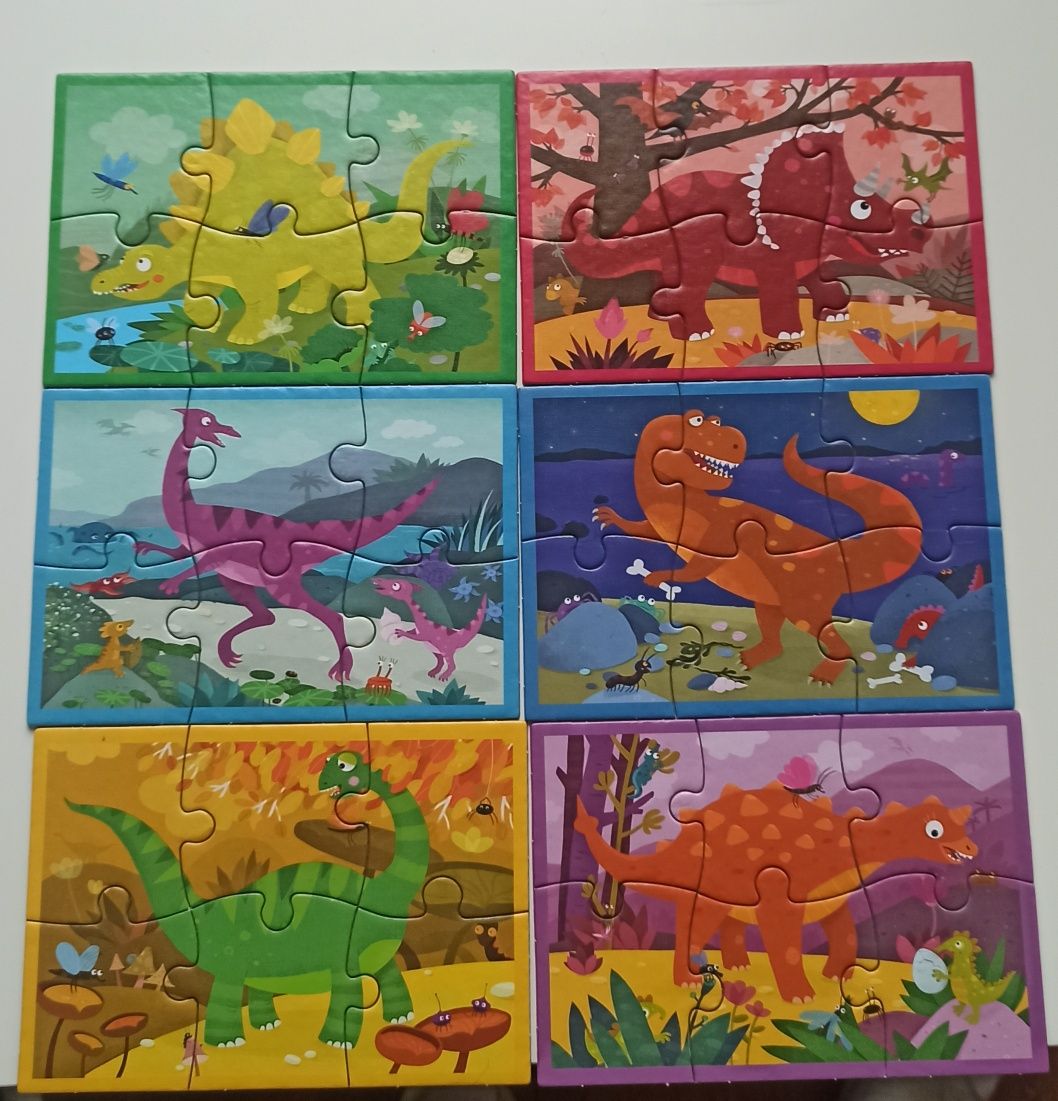 Sprzedam zestaw puzzli i książeczka dla 2-3 latka