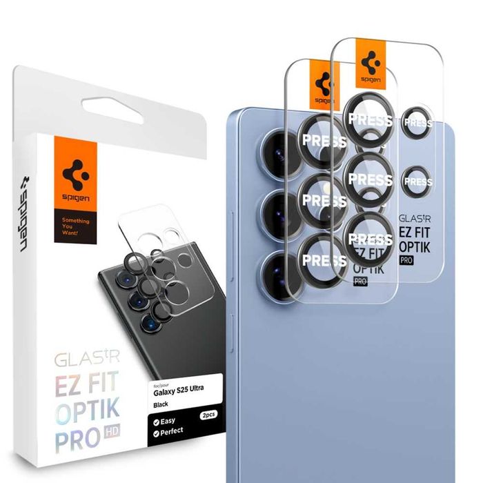 Защитное стекло на камеру Spigen EZ Optik Pro 2-pack Samsung S25 Ultra