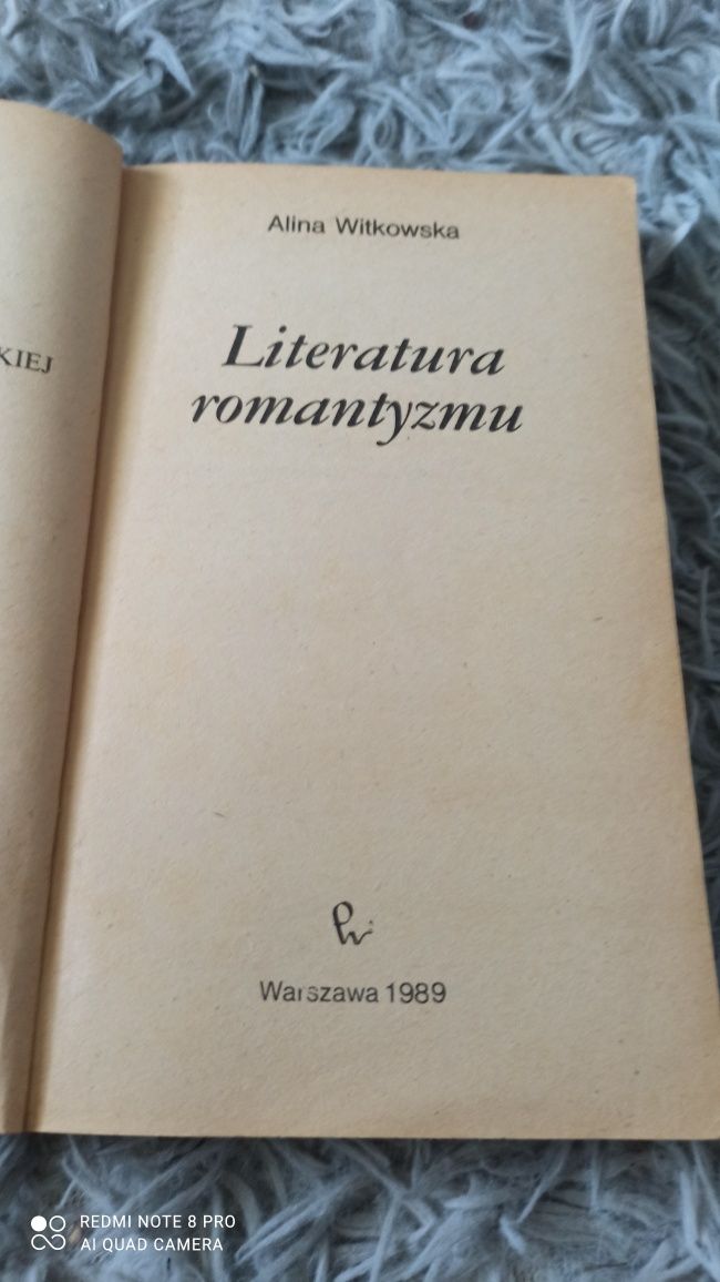 Książka Literatura romantyzmu - A. Witkowska