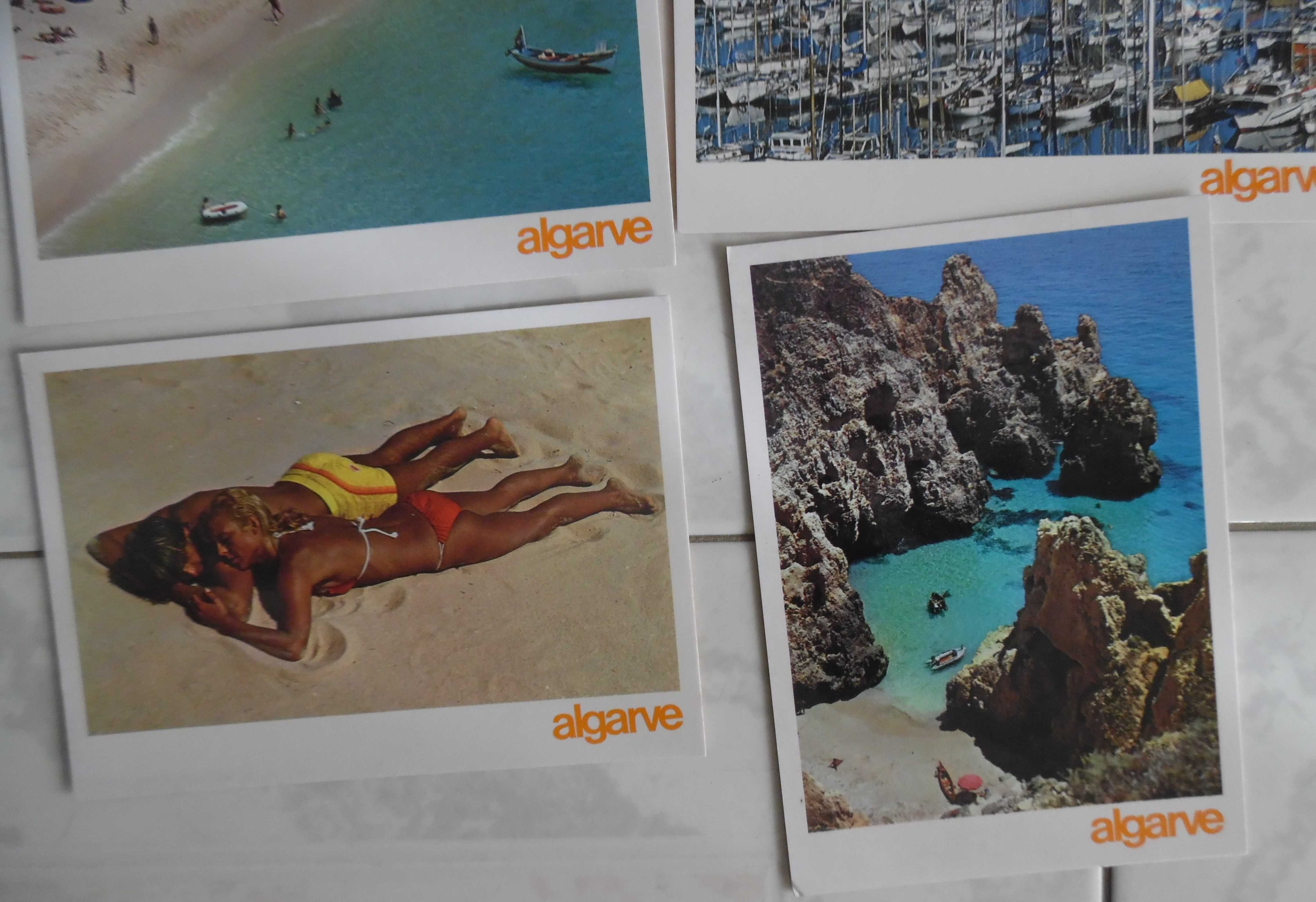 Lote de 6 postais antigos com tema "Algarve" em estado Novo.