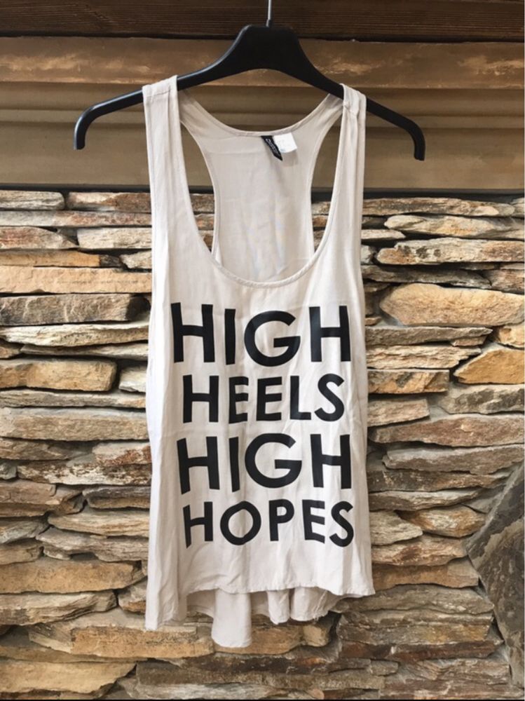 Koszulka top bokserka High Heels H&M / S