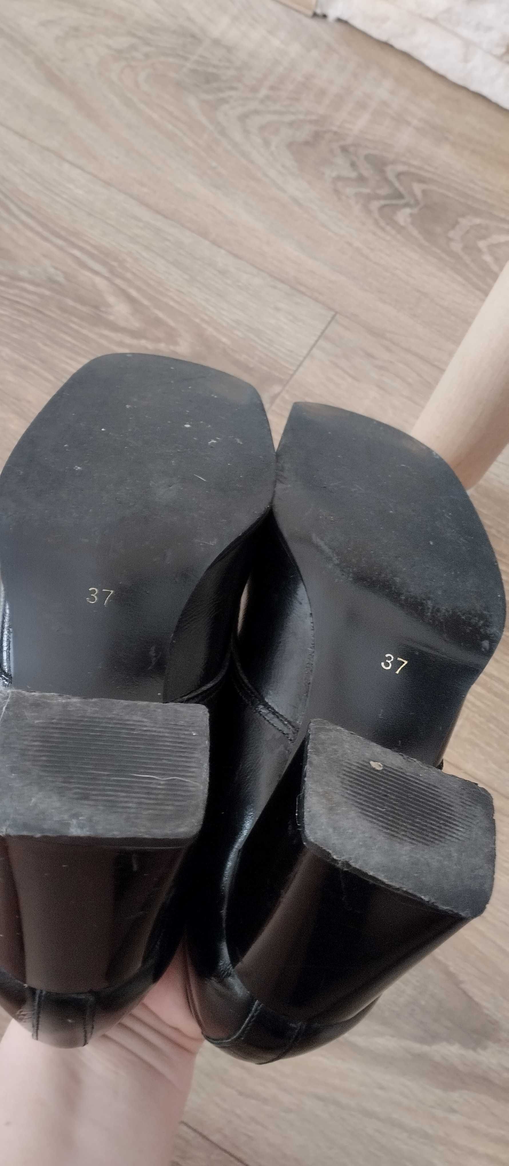 Buty na obcasie r. 37 damskie