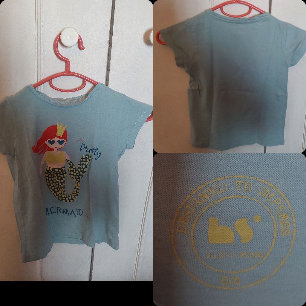 T-shirts/top menina 5/6 anos e 1 t-shirt 3/4