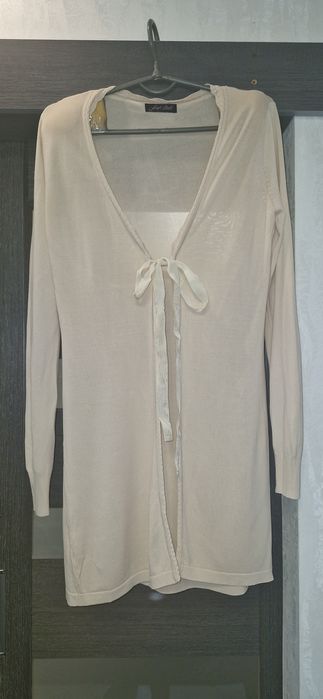 Кардиган кофтина накидка беж s