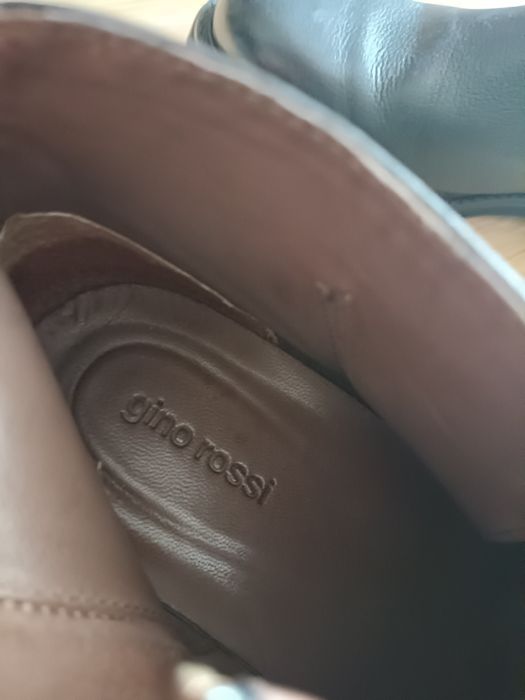 Damskie botki ze skóry na zamek Gino Rossi 41