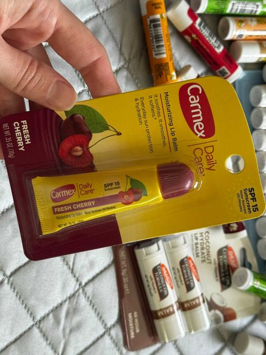Бальзам для губ Sierra Carmex Palmers Reviva кокос вишня Hurraw