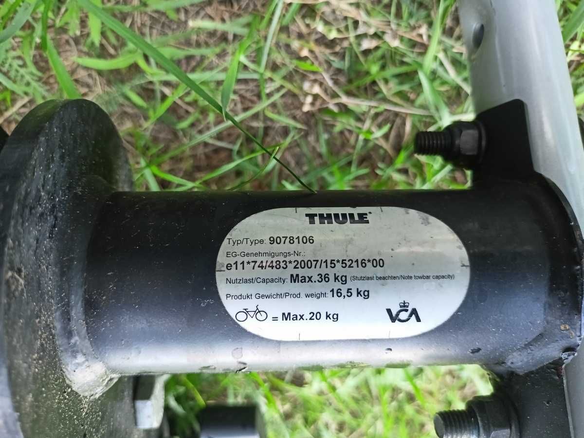 Bagażnik rowerowy Thule 2 rowery - wpinany w hak Brink.