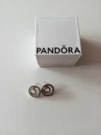 Srebrne kolczyki Pandora