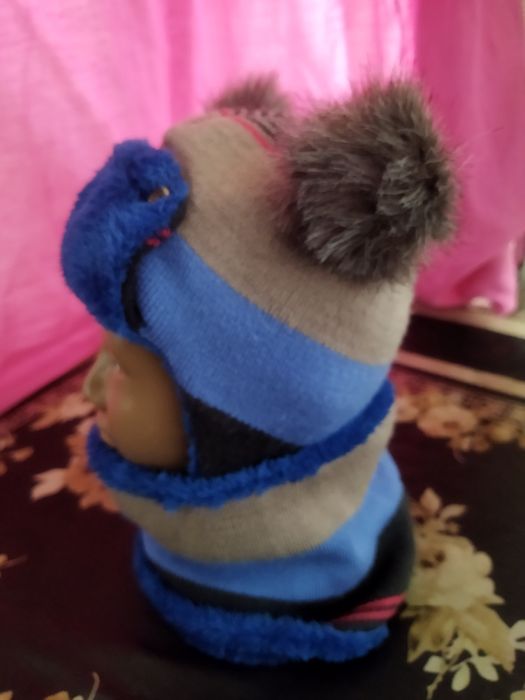 Шапка з хомутом для хлопчика