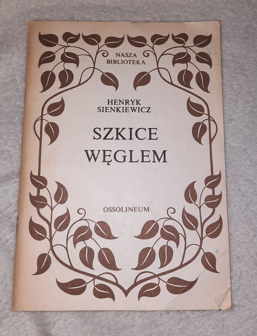 Książka "Szkice węglem" Henryk Sienkiewicz lektura