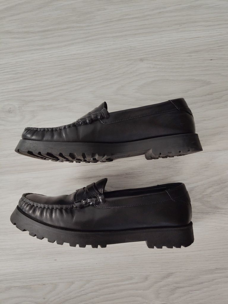 Buty Massimo dutti 38 loafersy mokasyny na grubej podeszwie