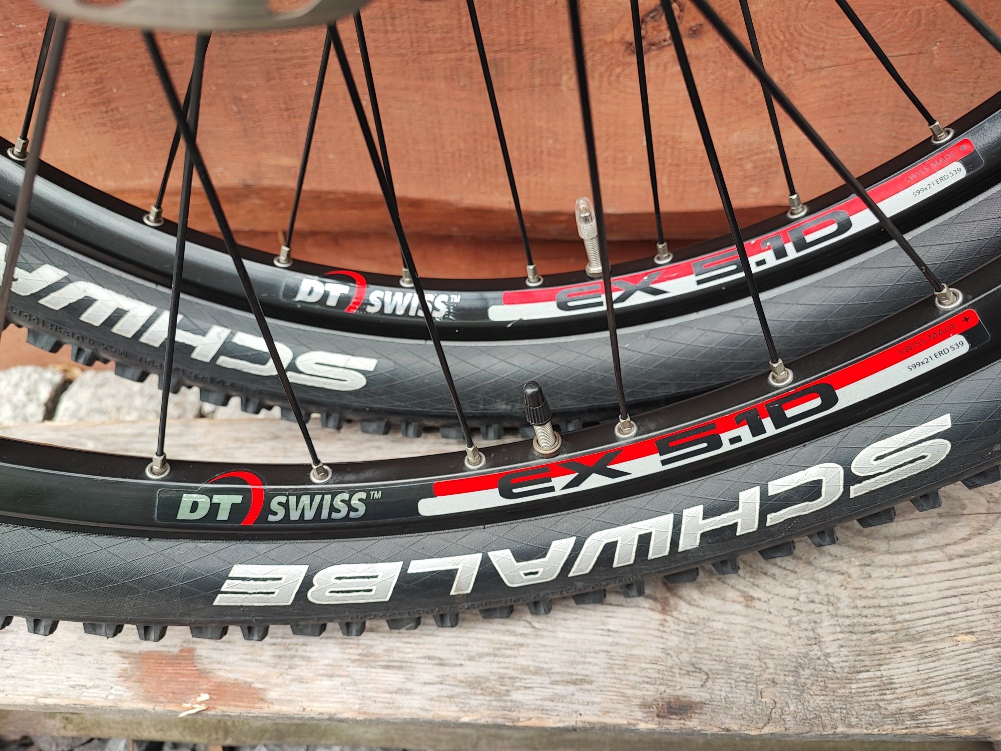 Komplet kół rowerowych DT Swiss EX 5.1D 240s 26" 9s retro mtb Avid