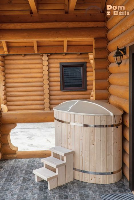 Pokrywa do Balii i ogrodowej do sauny, bani (drewniana)