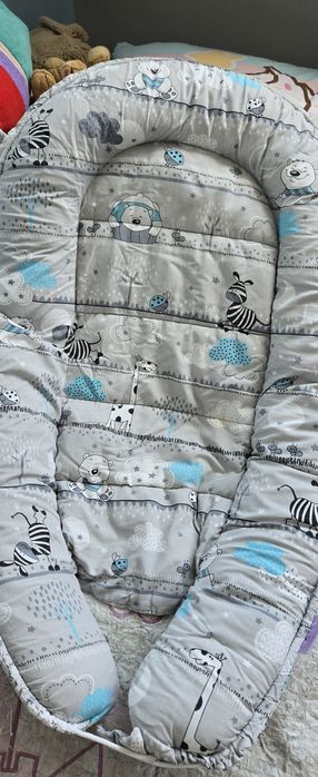 Łózeczko dziecięce Sniglar, 120x60cm, materac, oraz poduszka klin