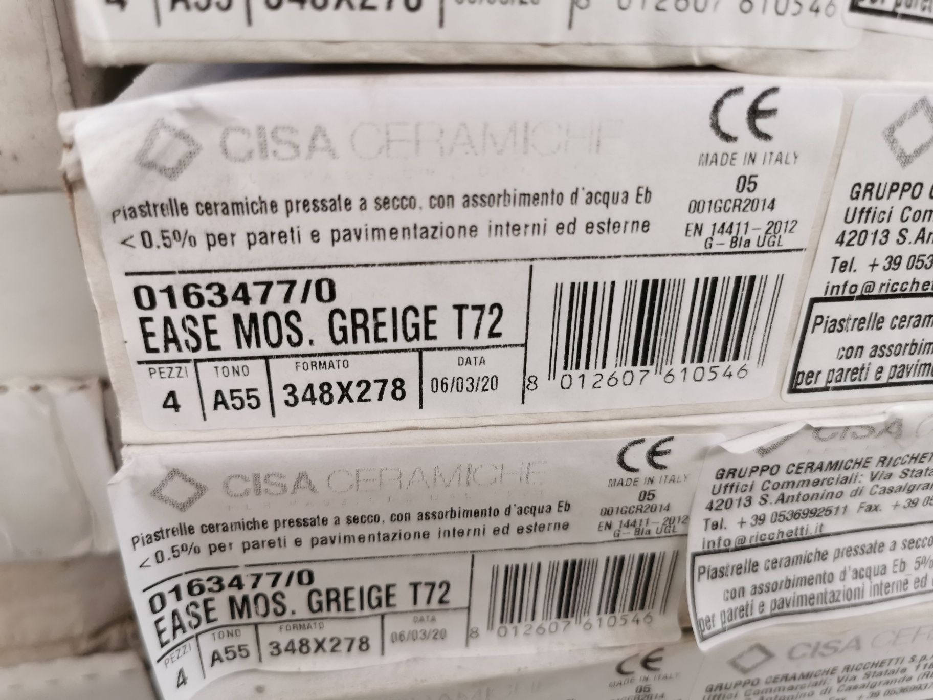 Włoska Mozaika Gresowa Ease Grige Ceramica Ricchietti